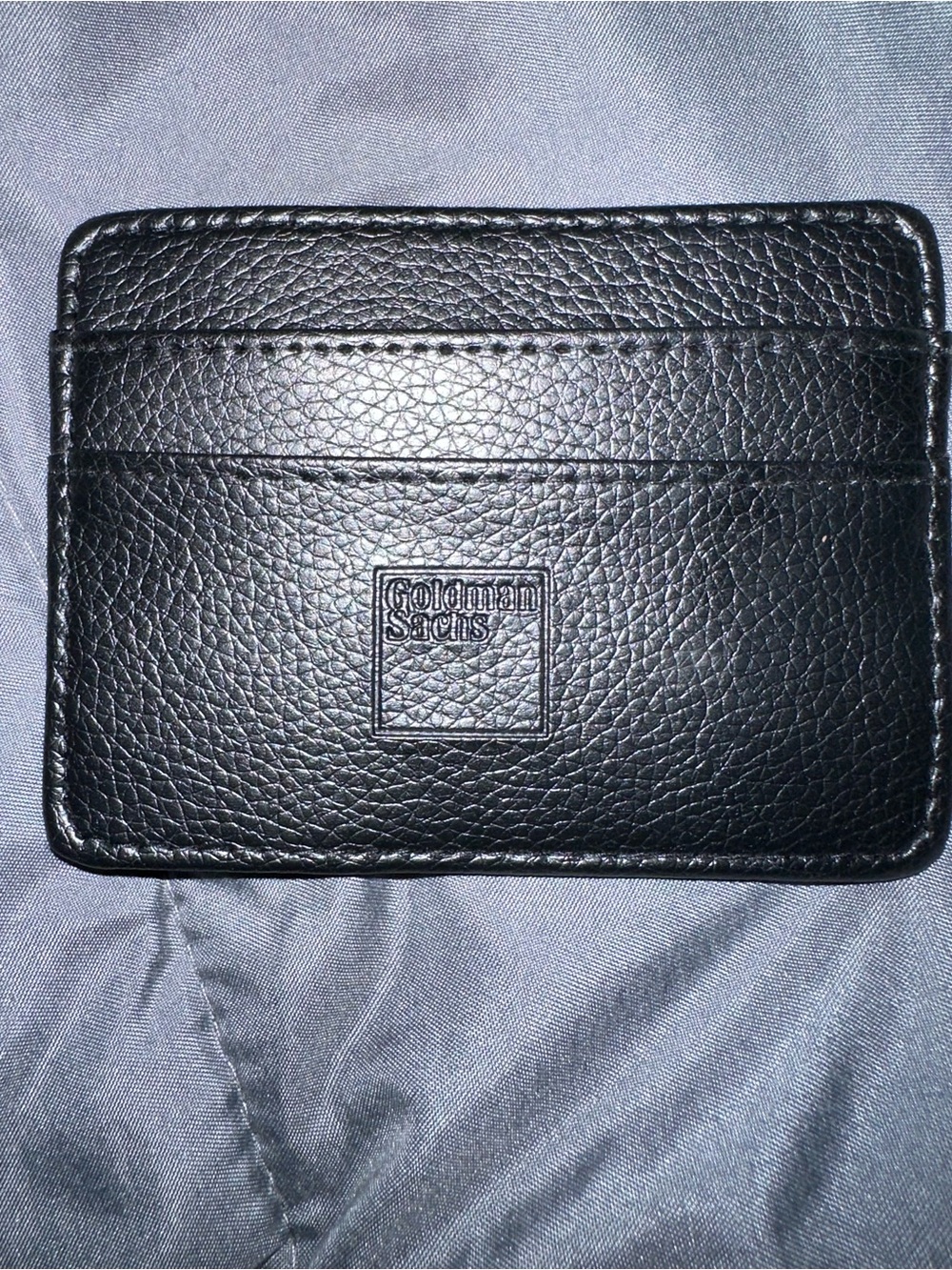 Goldman Sachs Black Leather Card & Key Sleeve